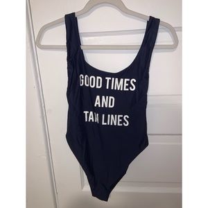 Aerie blue one-piece swimsuit SIZE M